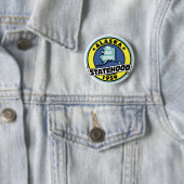 ACTIVIST VAN TEA PARTIJ RONDE BUTTON 5,7 CM (In situ)