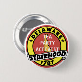 ACTIVIST VAN TEA PARTIJ RONDE BUTTON 5,7 CM (Voorkant /achterkant)