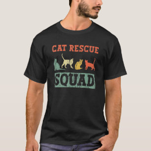 Activist voor dierenbescherming op het kat-redding t-shirt