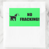 Activistische hond: Geen fracking Rechthoekige Sticker (Tas)