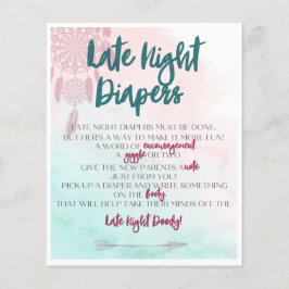 Activiteit Boho late nachtelijke luiers