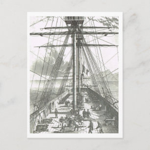 Activiteit op de voorgrond van de jaren 1800 briefkaart