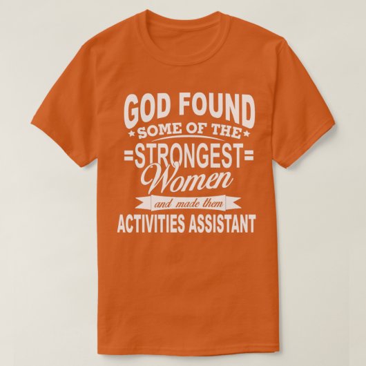 ACTIVITEITEN ASSISTANT GOD VID T-SHIRT (Design voorkant)