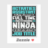 Activiteiten Assistent Functie Titel Beroep Vaardi Sticker (Vel)