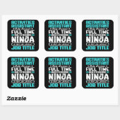 Activiteiten Assistent Functie Titel Beroep Vaardi Vierkante Sticker (Vel)