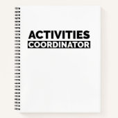 Activiteiten coördinator notitieboek (Voorkant)