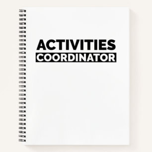 Activiteiten coördinator notitieboek
