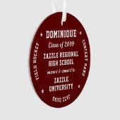 Activiteiten en scholen Afstuderen Ornament (voorkant)