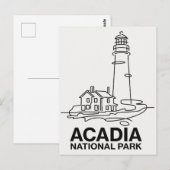 Activiteiten in de omgeving van Acadia National Pa Briefkaart (Voorkant / Achterkant)