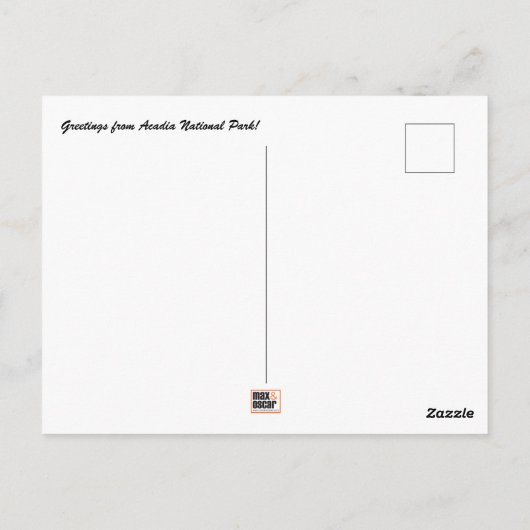 Activiteiten in de omgeving van Acadia National Pa Briefkaart (Achterkant)