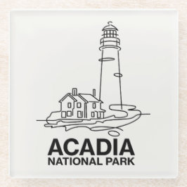 Activiteiten in de omgeving van Acadia National Pa Glazen Onderzetter
