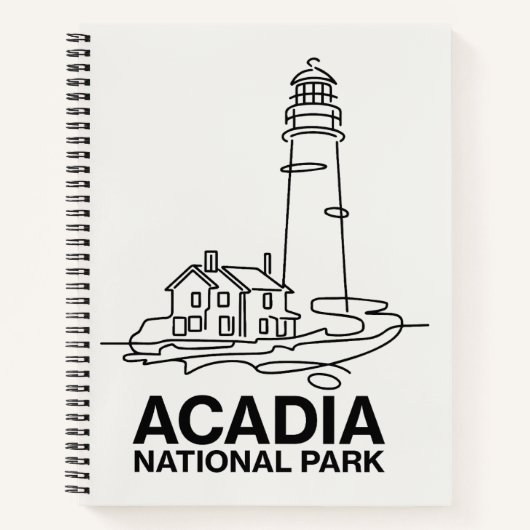 Activiteiten in de omgeving van Acadia National Pa Notitieboek (Voorkant)