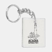 Activiteiten in de omgeving van Acadia National Pa Sleutelhanger (Voorkant Links)