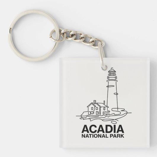Activiteiten in de omgeving van Acadia National Pa Sleutelhanger (Voorkant)
