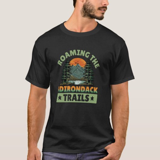 Activiteiten in de omgeving van Adirondack Trails T-shirt (Voorkant)