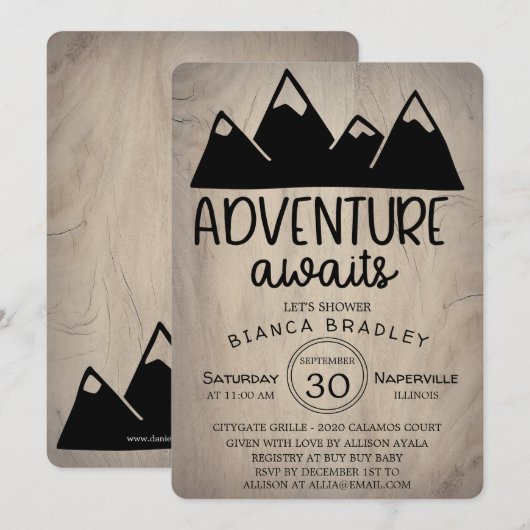 Activiteiten in de omgeving van Adventure Awaits W Kaart (Voorkant / Achterkant)