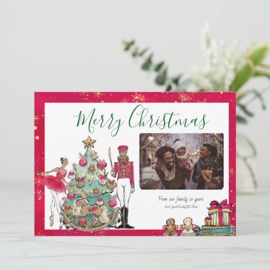 Activiteiten in de omgeving van African American N Feestdagenkaart (Staand voorkant)