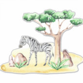 Activiteiten in de omgeving van African Savanah Ze Sticker (Voorkant)