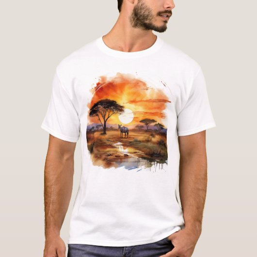 Activiteiten in de omgeving van African Sunset Zeb T-shirt (Voorkant)