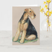 Activiteiten in de omgeving van Airedale Dog Art W Kaart (Gele Bloem)