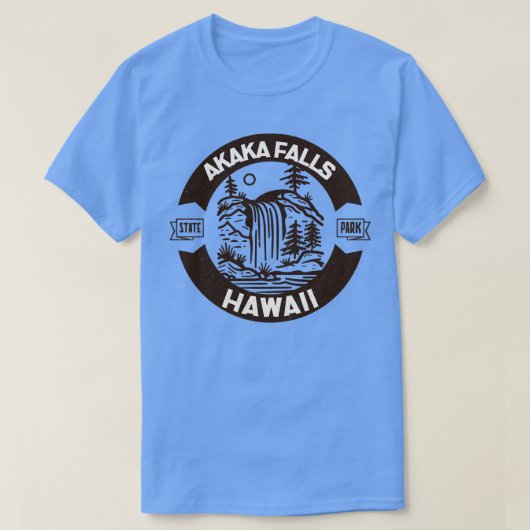 Activiteiten in de omgeving van Akaka Herfsten Sta T-shirt (Design voorkant)