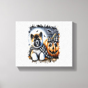 Activiteiten in de omgeving van Akita Dog Hallowee Canvas Afdruk