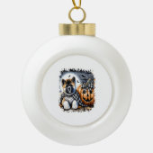 Activiteiten in de omgeving van Akita Dog Hallowee Keramische Bal Ornament (Voorkant)