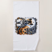 Activiteiten in de omgeving van Akita Dog Hallowee Strandlaken (Voorkant)