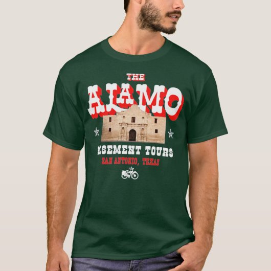 Activiteiten in de omgeving van Alamo Basement Tou T-shirt (Voorkant)