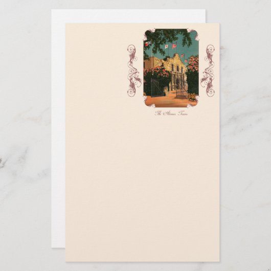 Activiteiten in de omgeving van Alamo  Texas Stati Briefpapier (Voorkant / Achterkant)