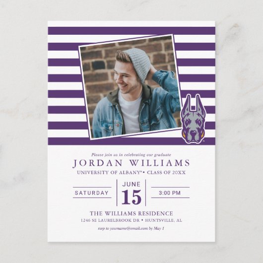 Activiteiten in de omgeving van Albany Great Dane  Aankondigingskaart (Voorkant)