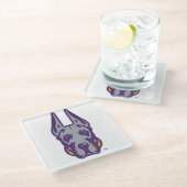 Activiteiten in de omgeving van Albany Great Dane  Glazen Onderzetter (Schuin)