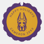 Activiteiten in de omgeving van Albany Great Dane  Ornament Kaart (Voorkant)