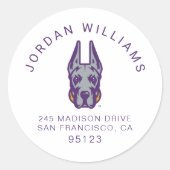 Activiteiten in de omgeving van Albany Great Dane  Ronde Sticker (Voorkant)