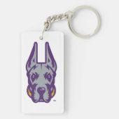 Activiteiten in de omgeving van Albany Great Dane  Sleutelhanger (achterkant)