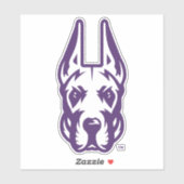 Activiteiten in de omgeving van Albany Great Dane  Sticker (Vel)