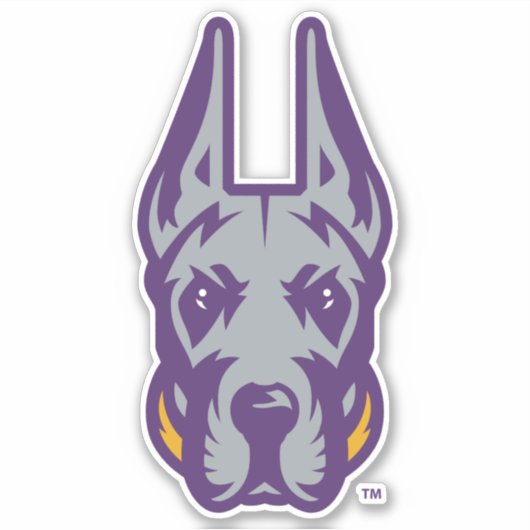 Activiteiten in de omgeving van Albany Great Dane  Sticker (Voorkant)