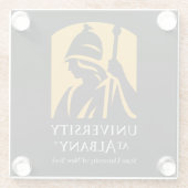 Activiteiten in de omgeving van Albany Iconic Logo Glazen Onderzetter (Achterkant)