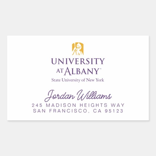 Activiteiten in de omgeving van Albany Iconic Logo Rechthoekige Sticker (Voorkant)