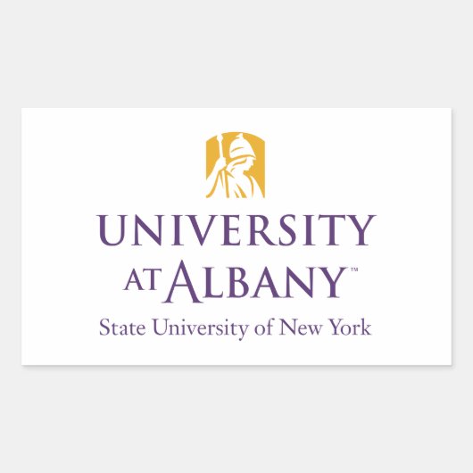 Activiteiten in de omgeving van Albany Iconic Logo Rechthoekige Sticker (Voorkant)