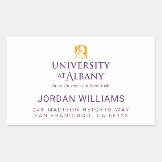 Activiteiten in de omgeving van Albany Iconic Logo Rechthoekige Sticker (Voorkant)