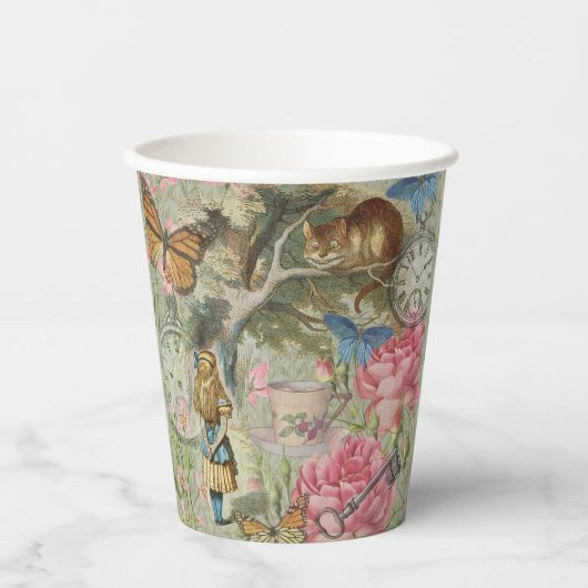 Activiteiten in de omgeving van Alice Cheshire Cat Papieren Bekers (Voorkant)