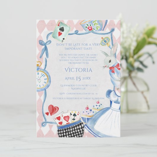 Activiteiten in de omgeving van Alice in Wonderlan Kaart (Staand voorkant)