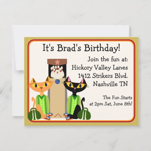 Activiteiten in de omgeving van Alley Cats Bowling Kaart (Voorkant)