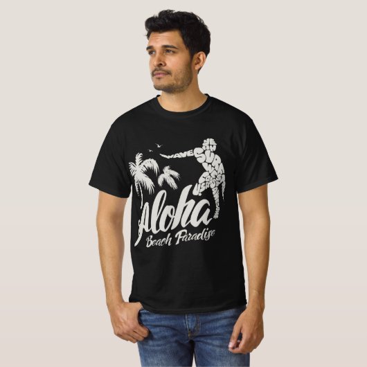 Activiteiten in de omgeving van Aloha Beach Paradi T-shirt (Voorkant volledig)