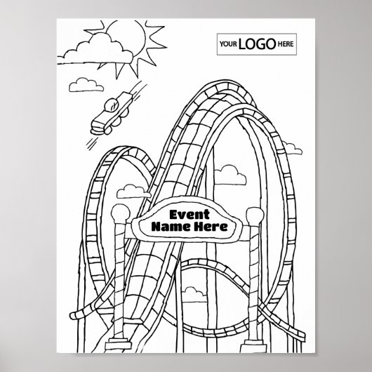 Activiteiten in de omgeving van Amusement Park Art Poster (Voorkant)