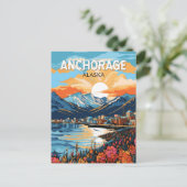 Activiteiten in de omgeving van Anchorage Alaska T Briefkaart (Staand voorkant)