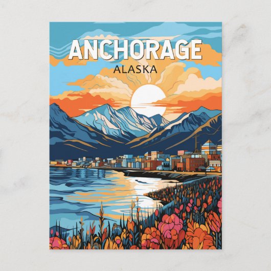 Activiteiten in de omgeving van Anchorage Alaska T Briefkaart (Voorkant)