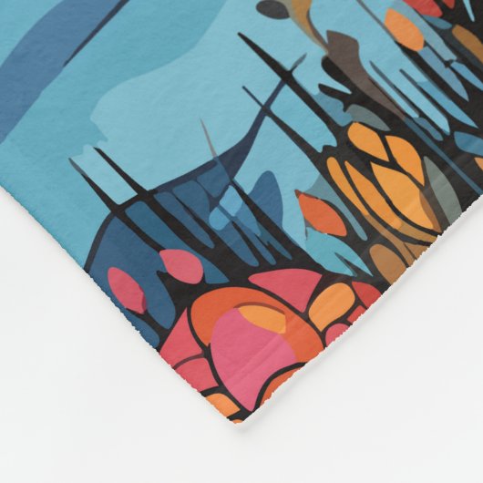 Activiteiten in de omgeving van Anchorage Alaska T Fleece Deken (Hoek)