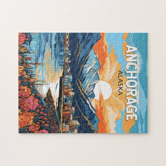 Activiteiten in de omgeving van Anchorage Alaska T Legpuzzel (Horizontaal)